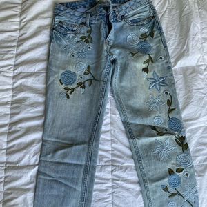 Free People embroidered jeans